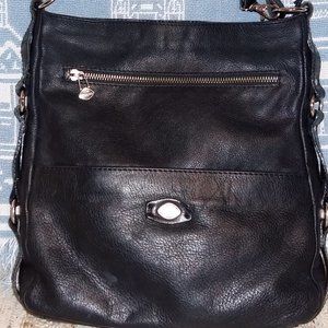 THE TREND - NWOT - black leather crossbody purse - excellent condition